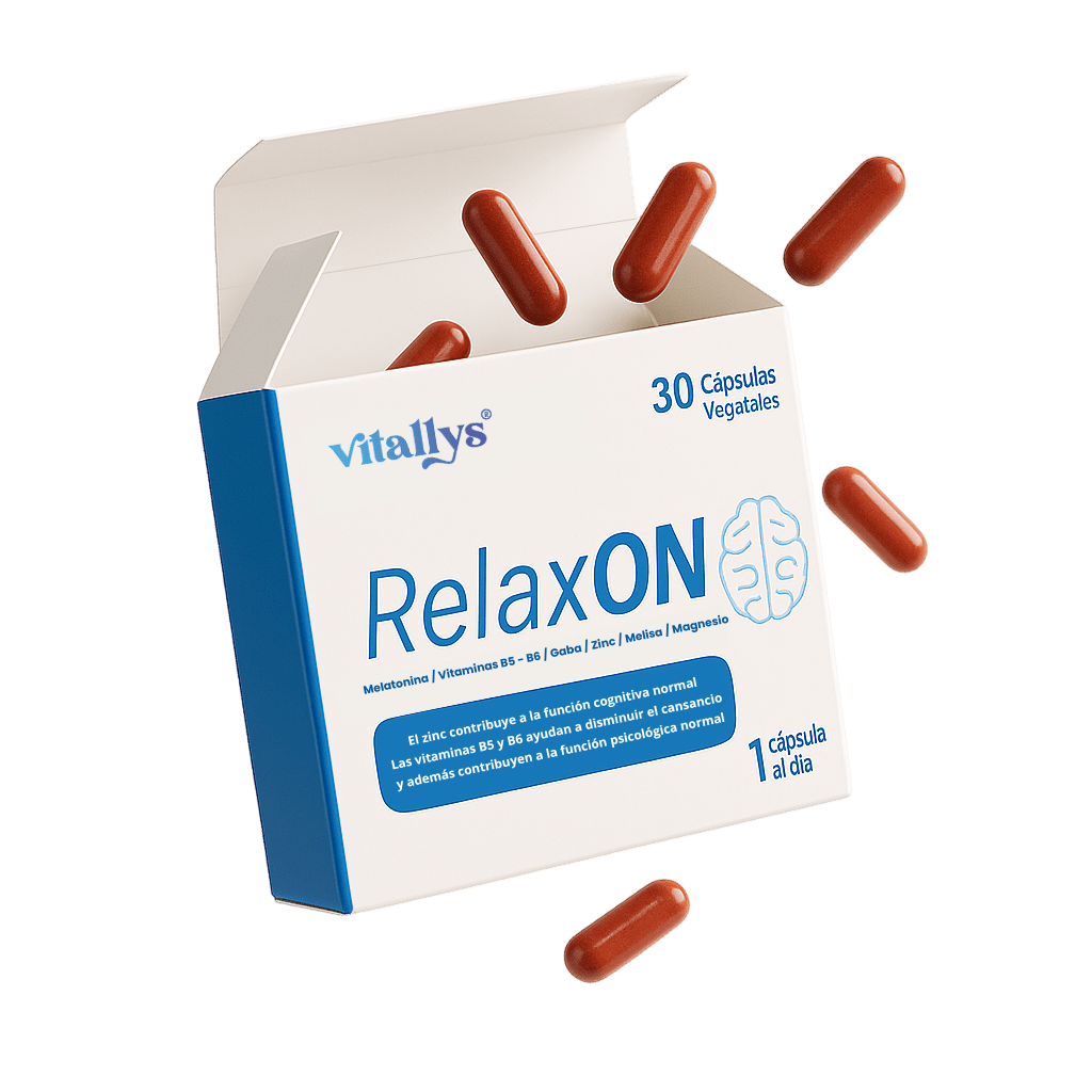 RelaxOn: Formula Completa 7 Ingredientes Naturales En 1 - Vitallys